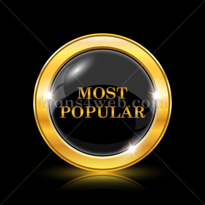 Most popular golden icon. - Website icons