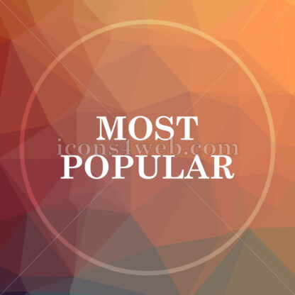 Most popular low poly icon. Website low poly icon - Website icons