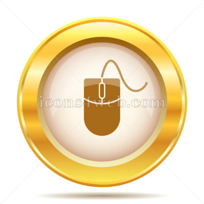 Mouse  golden button - Website icons