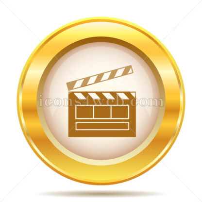 Movie golden button - Website icons