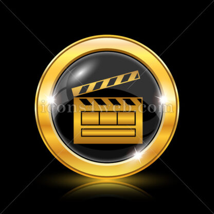 Movie golden icon. - Website icons