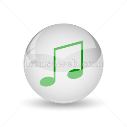 Music glossy icon. Music glossy button - Website icons