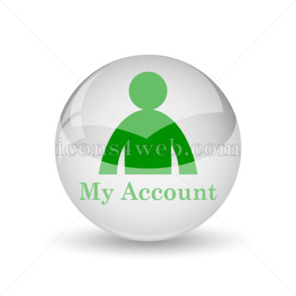 My account glossy icon. My account glossy button - Website icons