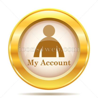 My account golden button - Website icons