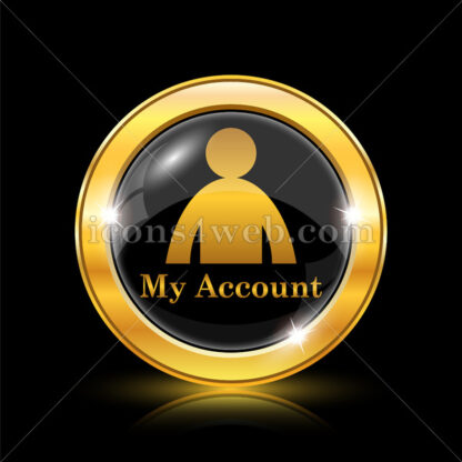 My account golden icon. - Website icons