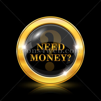 Need money golden icon. - Website icons