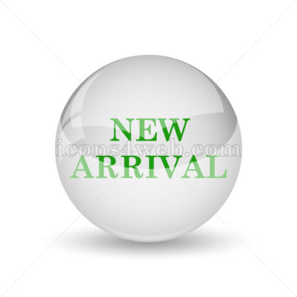 New arrival glossy icon. New arrival glossy button - Website icons