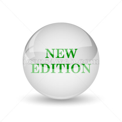 New edition glossy icon. New edition glossy button - Website icons
