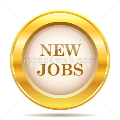 New jobs golden button - Website icons