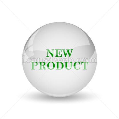 New product glossy icon. New product glossy button - Website icons