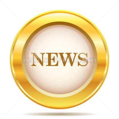 News golden button - Website icons