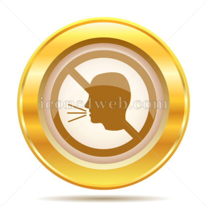 No talking golden button - Website icons