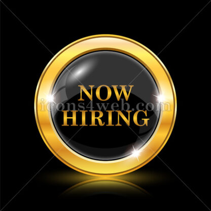 Now hiring golden icon. - Website icons