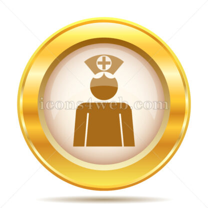 Nurse golden button - Website icons