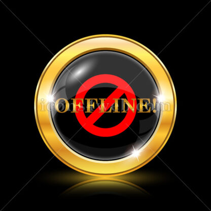 Offline golden icon. - Website icons
