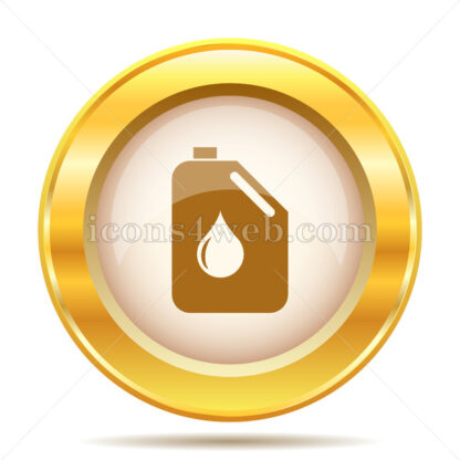 Oil can golden button - Website icons