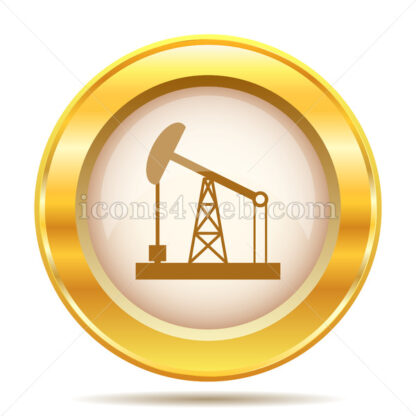 Oil pump golden button - Website icons