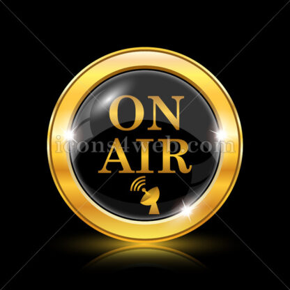 On air golden icon. - Website icons