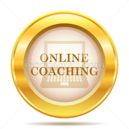 Online coaching golden button - Website icons