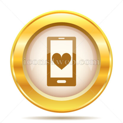 Online dating golden button - Website icons