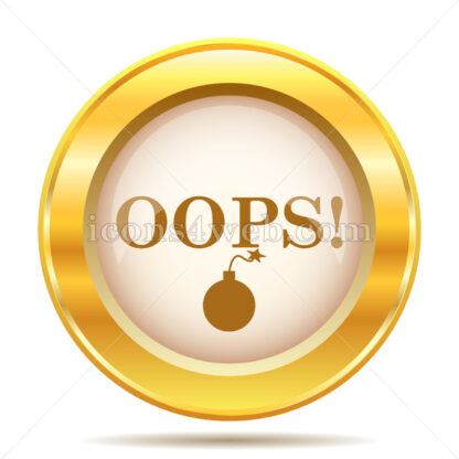 Oops golden button - Website icons