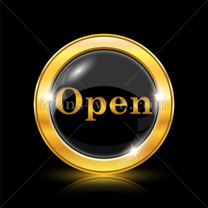 Open golden icon. - Website icons