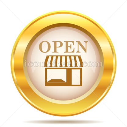 Open store golden button - Website icons