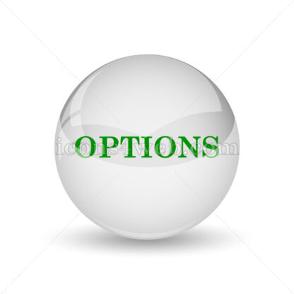 Options glossy icon. Options glossy button - Website icons