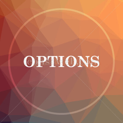 Options low poly icon. Website low poly icon - Website icons