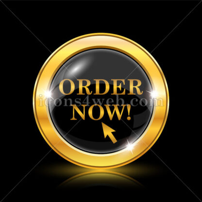 Order now golden icon. - Website icons