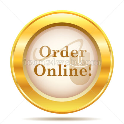 Order online golden button - Website icons