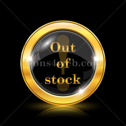 Out of stock golden icon. - Website icons
