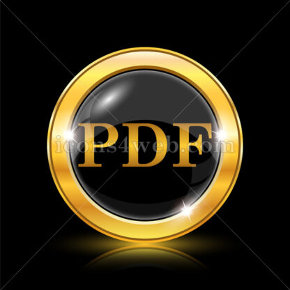 PDF golden icon. - Website icons