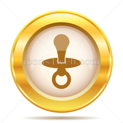 Pacifier golden button - Website icons