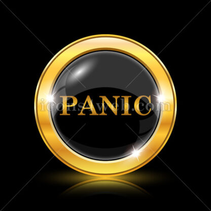Panic golden icon. - Website icons