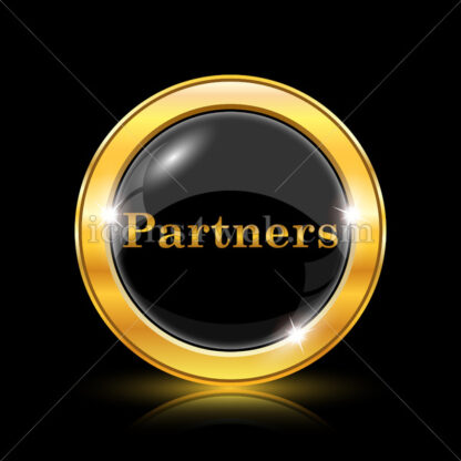 Partners golden icon. - Website icons