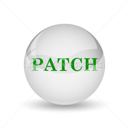 Patch glossy icon. Patch glossy button - Website icons