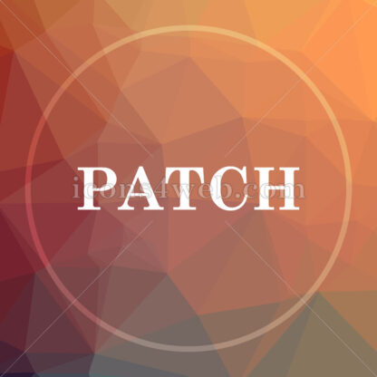 Patch low poly icon. Website low poly icon - Website icons