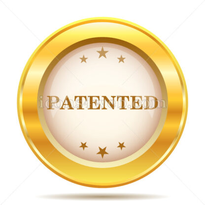 Patented golden button - Website icons