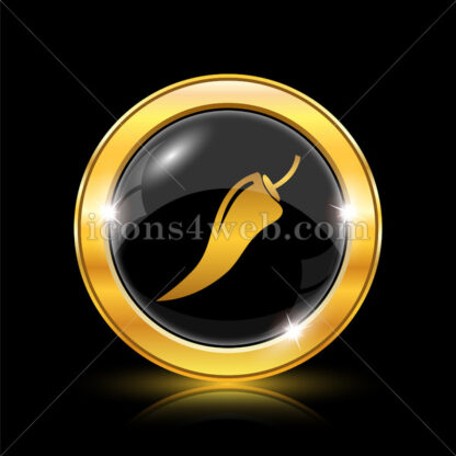 Pepper golden icon. - Website icons