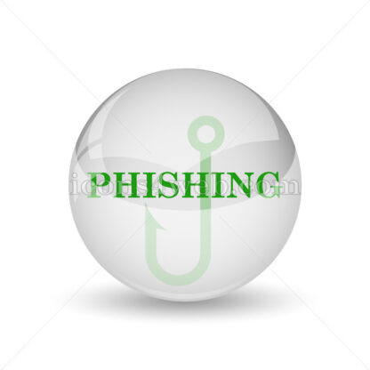 Phishing glossy icon. Phishing glossy button - Website icons