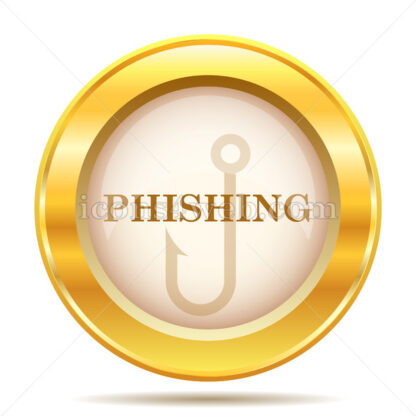 Phishing golden button - Website icons