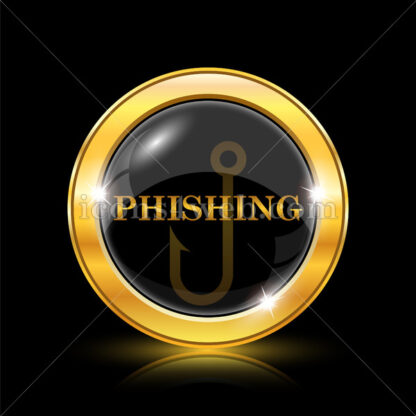 Phishing golden icon. - Website icons