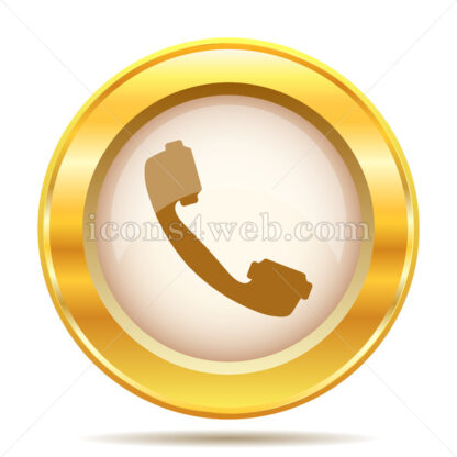 Phone golden button - Website icons