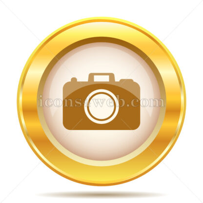 Photo camera golden button - Website icons