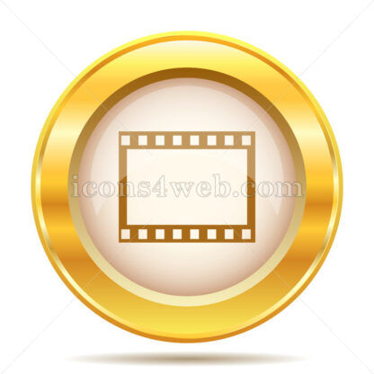 Photo film golden button - Website icons