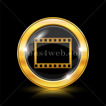 Photo film golden icon. - Website icons