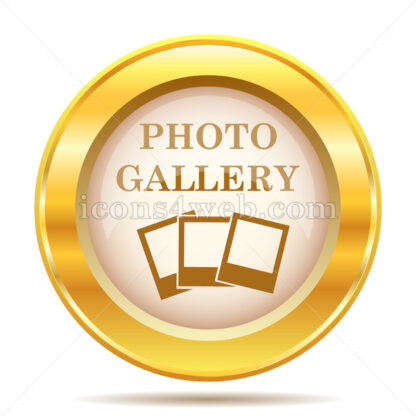 Photo gallery golden button - Website icons