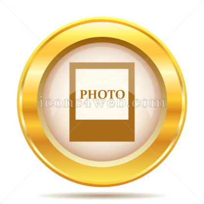 Photo golden button - Website icons