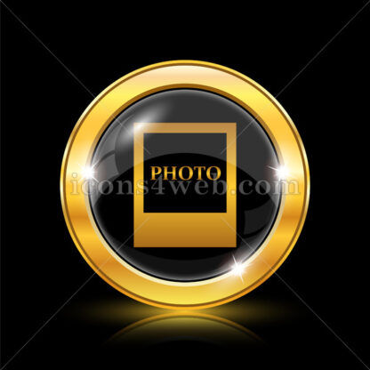Photo golden icon. - Website icons